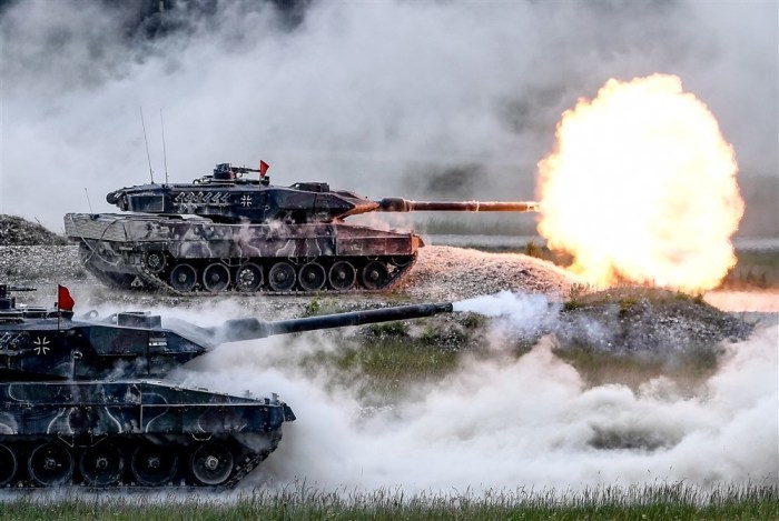 A Strong Europe Tank Challenge in Grafenwoehr. Photo: epa/FILIP SINGER