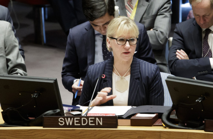  Schwedens Außenministerien Margot Wallström. Foto: epa/Justin Lane