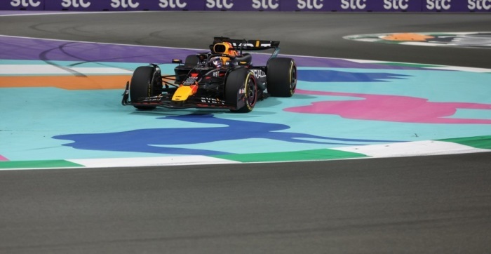 Der Niederländer Max Verstappen von Red Bull in Jeddah. Foto: epa/Ali Haider