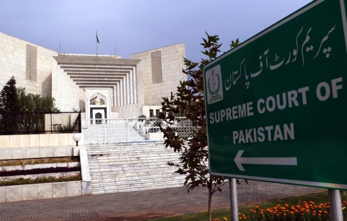 Das Gebäude des Obersten Gerichtshofs in Islamabad. Foto: epa/Sohail Shahzad