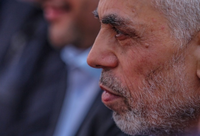 Der führende Hamas-Führer im Gaza-Streifen, Yahya Al-Sinwar. Foto: epa/Mohammed Saber