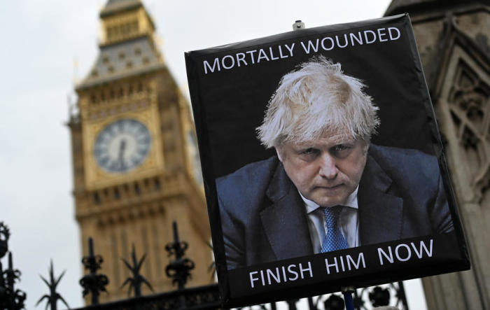 Boris Johnson, britischer Premierminister, steht vor einem Misstrauensvotum. Foto: epa/Andy Rain