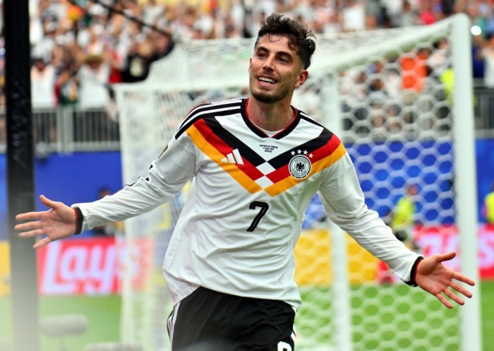 Deutschlands Kai Havertz jubelt nach seinem Treffer zum 7:1 gegen Curaçao beim WM-Auftakt in Houston.