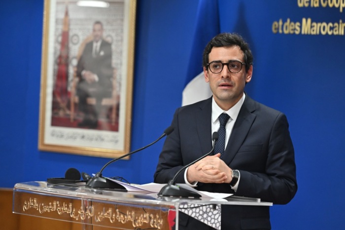 Frankreichs Außenminister Stéphane Séjourné. Foto: epa-efe/Jalal Morchidi
