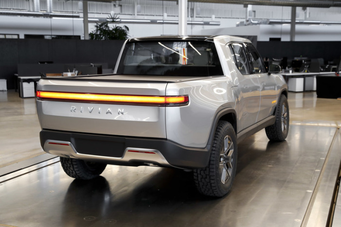 Das Archivbild zeigt einen Rivian R1T in Plymouth, Michigan. Foto: Paul Sancya/Ap/dpa