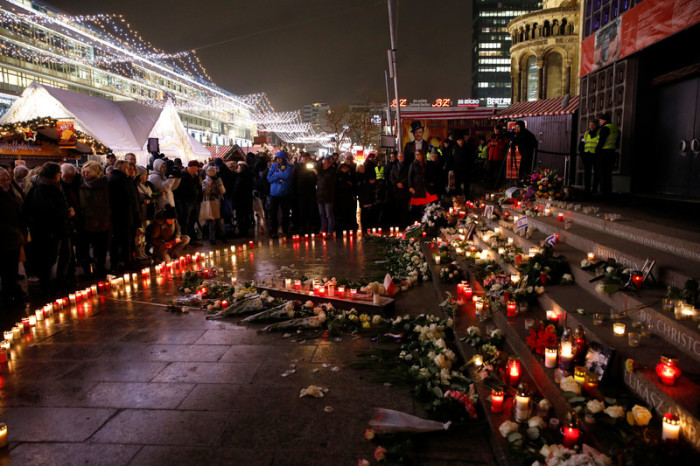 Gedenken An Terroropfer In Berlin, Deutschland