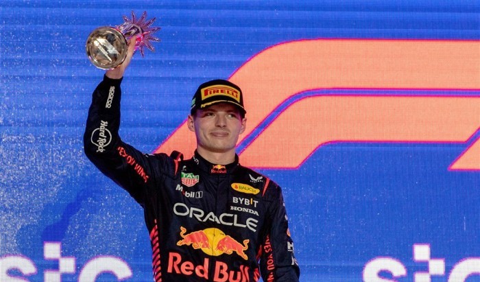Der Zweitplatzierte, der Niederländer Max Verstappen von Red Bull. Foto: epa/Str