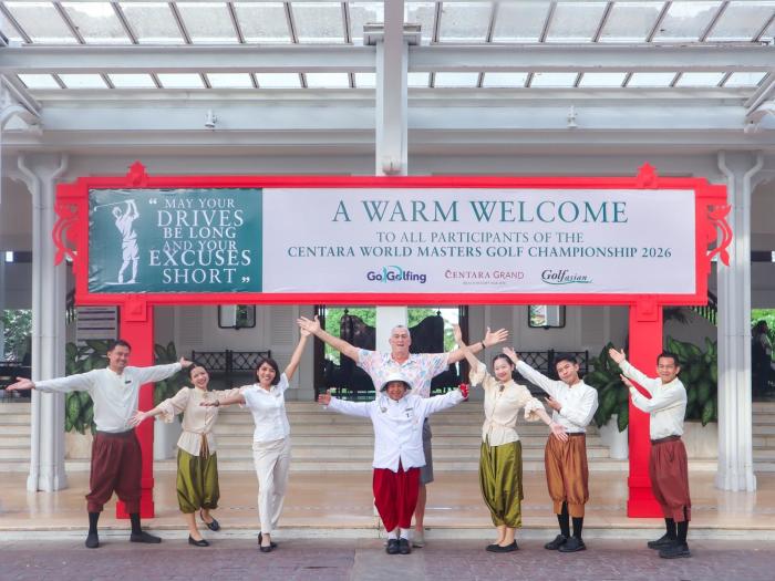 Das Organisationsteam und Mitarbeiter heißen die Teilnehmer der Centara World Masters 2026 in Hua Hin herzlich willkommen. Fotos: Centara Grand Beach Resort Hua Hin