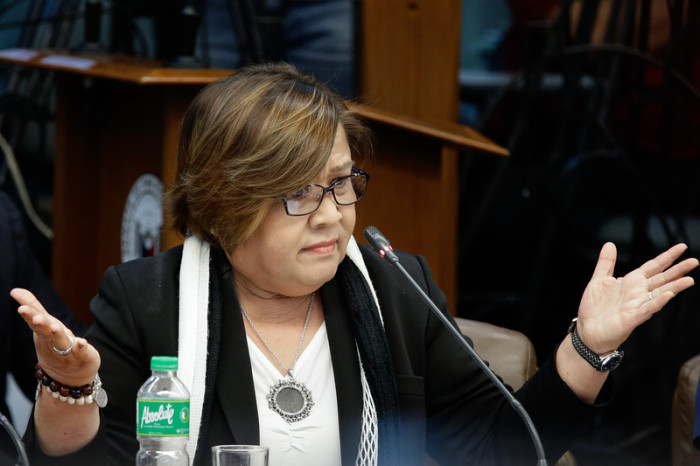  Senatorin Leila De Lima. Foto: epa/Mark R. Cristino