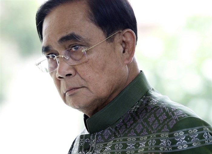 Thailands scheidender Premierminister Prayut Chan-o-cha. Foto: epa/Narong Sangnak
