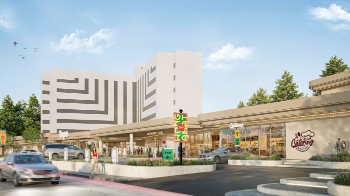 Visualisierung des geplanten Lifestyle-Open-Mall-Projekts „Tops Wongamat“ in Nord-Pattaya. Bild: Central Group
