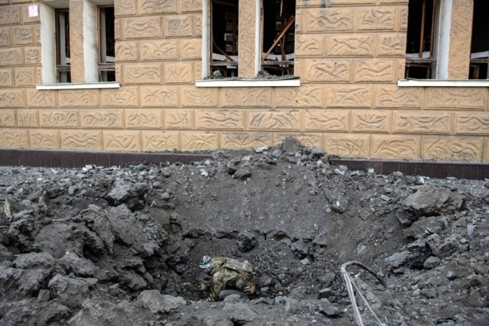 Bei Beschuss von Donezk mindestens ein Toter, Dutzende Verletzte. Foto: epa/Valery Melnikov