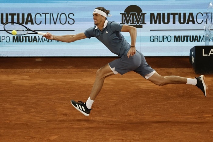 Alexander Zverev aus Deutschland, Tennisturnier Madrid Open. Foto: epa/Sergio Perez