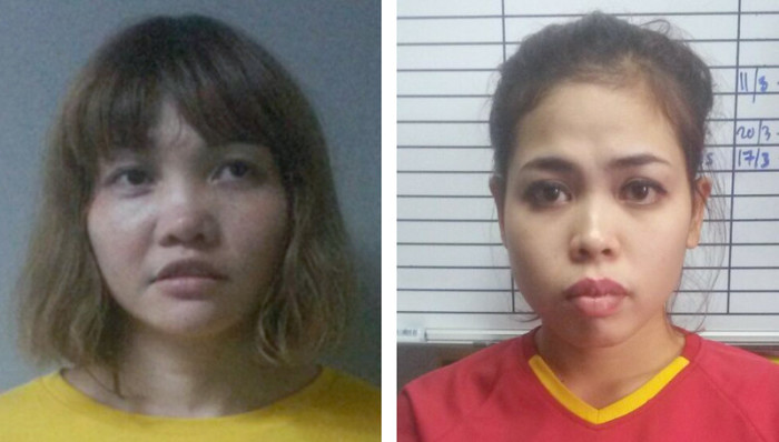  Die Vietnamesin Doan Thi Huong (l.) und die Indonesierin Siti Aishah. Foto: epa/Royal Malaysia Police Handout