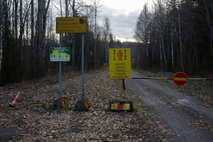 Blick von der Grenzstation Nuijamaa in Lappeenranta. Foto: epa/Lauri Heino
