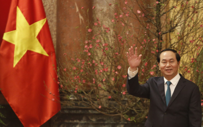  Vietnams Präsident Tran Dai Quang. Foto: epa/Kham