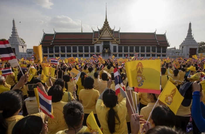 Die Feierlichkeiten zum Krönungstag am 4. Mai erinnern an die Krönungszeremonie von 2019 und die Thronbesteigung von König Vajiralongkorn. Foto: epa/Pongmanat Tasiri