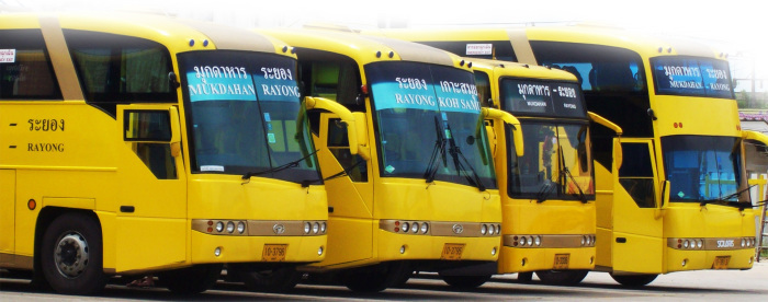 Pattaya–Samui mit dem „Yellow Bus”