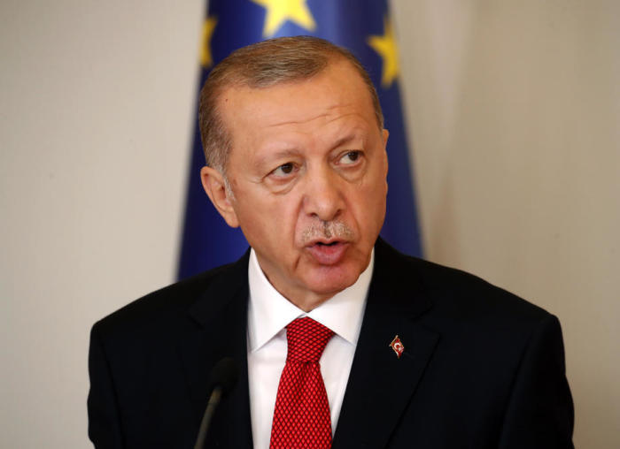 Der Türkische Präsident Recep Tayyip Erdogan in Zagreb. Foto: epa/Antonio Bat