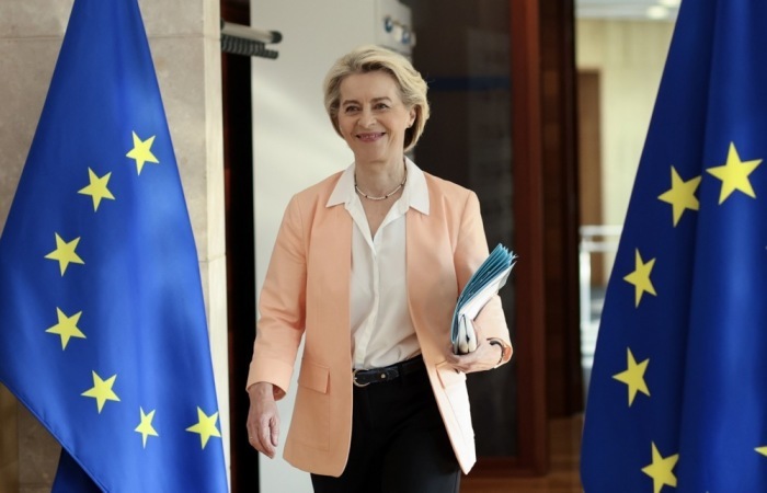 Die Wiederwahl von der Leyens als nächste Präsidentin der Europäischen Kommission ist geplant. Foto: epa/Olivier Hoslet