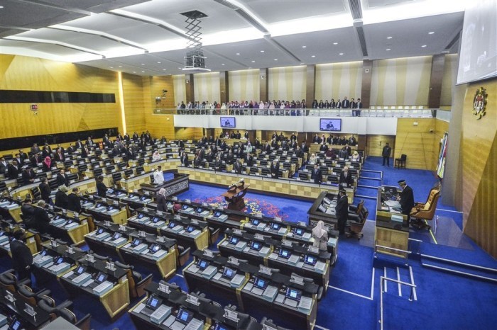Mitglieder des Parlaments in Kuala Lumpur. Foto: epa/Dee Ba Malaysia Out
