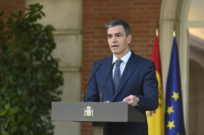 Ein vom spanischen Büro des Premierministers zur Verfügung gestelltes Foto zeigt den spanischen Premierminister Pedro Sanchez. Foto: epa/Borja Puig De La Bellacasa