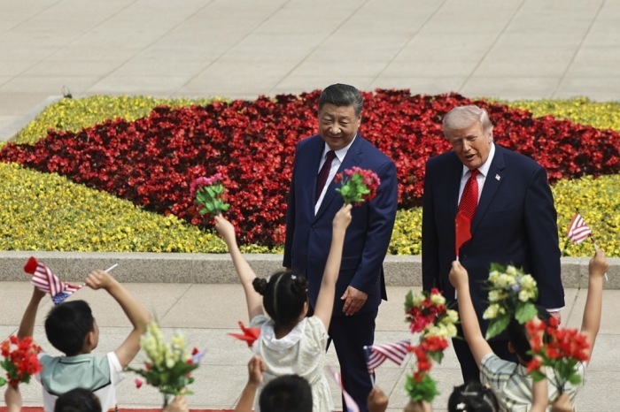 US-Präsident Donald Trump besucht China. Foto: epa/Maxim Shemetov
