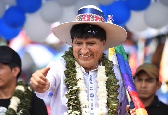 Ehemaliger bolivianischer Präsident Evo Morales. Foto: epa/Jorge Abrego