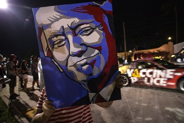 Fans des ehemaligen US-Präsidenten Donald Trump. Foto: epa/Cristobal Herrera-ulashkevich
