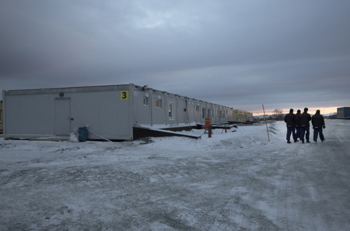 In der Nähe der russischen Grenze wurde heute ein neues Zentrum für Flüchtlinge und Migranten eröffnet. Foto: epa/Jan Morten Bjoernbakk