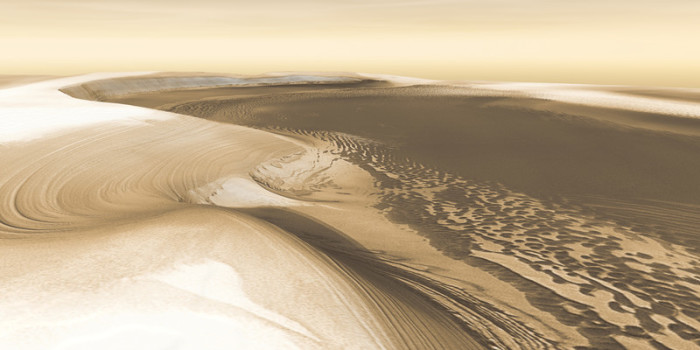 Landschaftlich ähnelt die Mars-Oberfläche durchaus einer Wüstenlandschaft. Foto: epa/Nasa/jpl/arizona State Universit