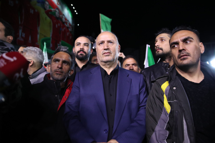 Mehdi Tadsch nimmt an einer Empfangszeremonie für die iranische Frauenfußball-Nationalmannschaft in Teheran teil. Archivfoto: dpa/Saeid Zareian