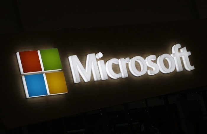 Das Microsoft Logo ist während der COMPUTEX in Taipeh abgebildet. Foto: epa/Ritchie B. Tongo