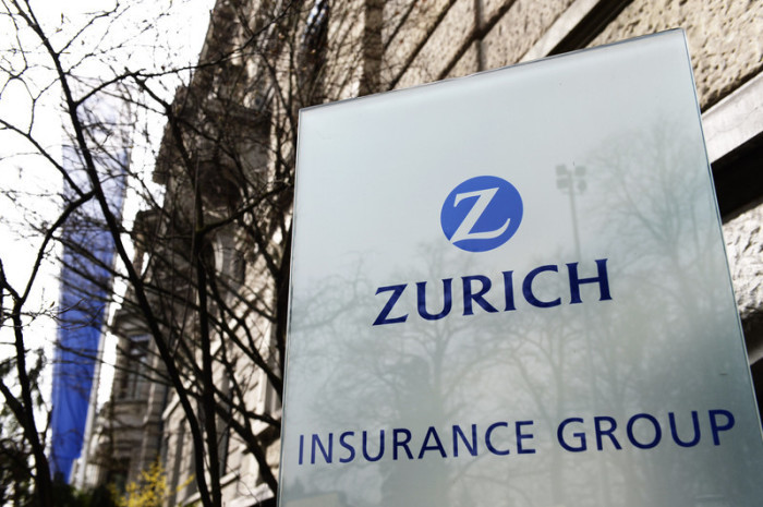 Das Logo der Zurich Insurance Group, abgebildet in Zürich. Foto: epa/Steffen Schmidt