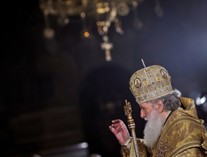 Patriarch Neofit, das Oberhaupt der orthodoxen Kirche Bulgariens, in Sofia. Foto: epa/Vassil Donev