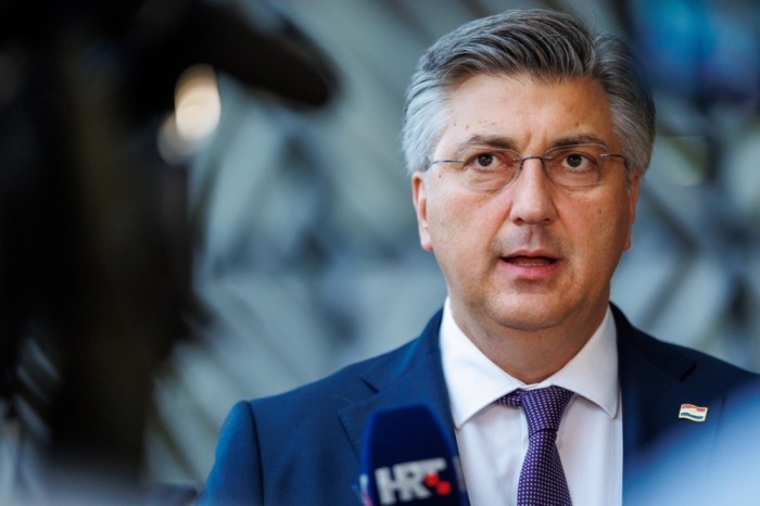 Kroatischer Premierminister Andrej Plenkovic. Foto: epa/Olivier Matthys