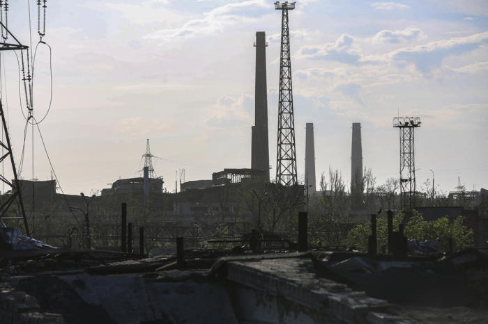 Das Stahlwerk von Azovstal in Mariupol. Foto: epa/Alessandro Guerradas Stahlwerk Von Azovstal In Mariupol. |||foto: epa/alessandro Guerra