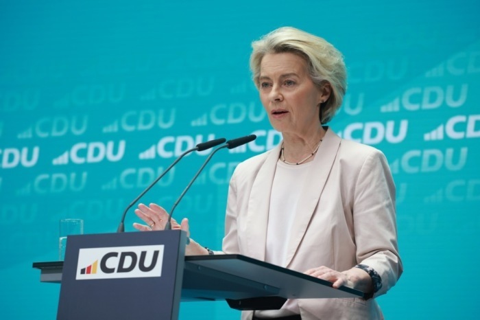 Pressekonferenz der CDU nach den Europawahlen. Foto: epa/Clemens Bilan