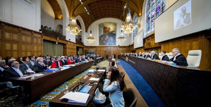 Der internationale Gerichtshof (IGH) in Den Haag, Niederlande. Foto: EPA-EFE/Jerry Lampen