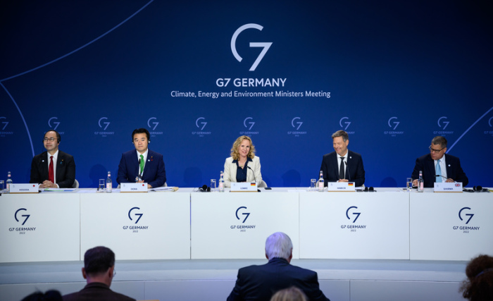 Die Fachminister haben sich im Rahmen der deutschen G7 Präsidentschaft auf dem EUREF-Campus in Berlin-Schöneberg getroffen. Foto: Bernd von Jutrczenka/dpa