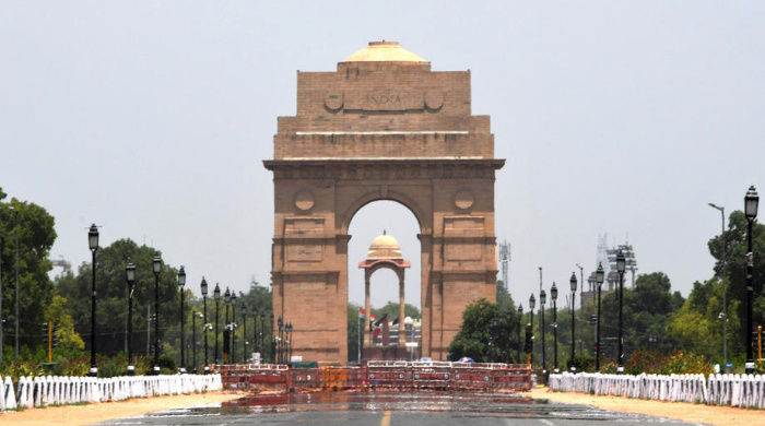 Ein Blick auf das India Gate in Neu-Delhi. Foto: epa/Stringer