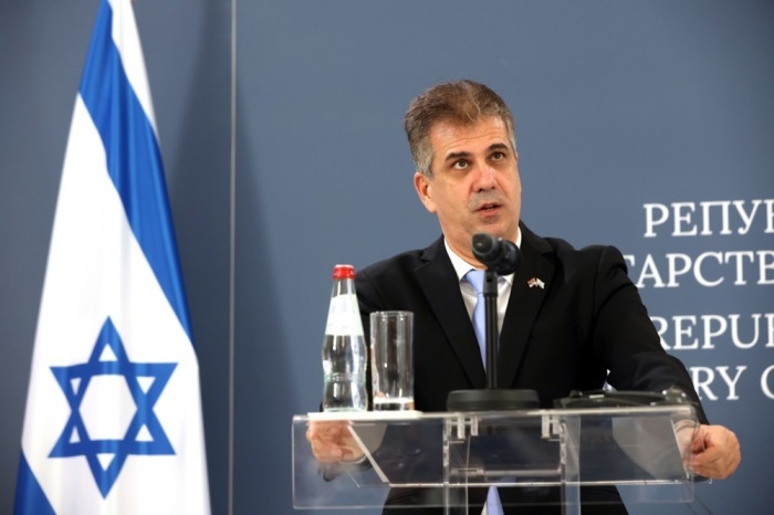 Der israelische Außenminister Eli Cohens. Foto: epa/Andrej Cukic
