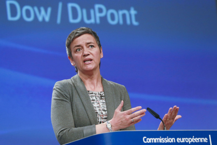  EU-Kommissarin Margrethe Vestager. Foto: epa/Olivier Hoslet