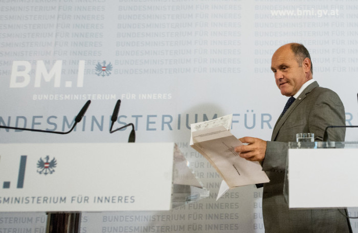  Innenminister Wolfgang Sobotka (ÖVP). Foto: epa/Christian Bruna
