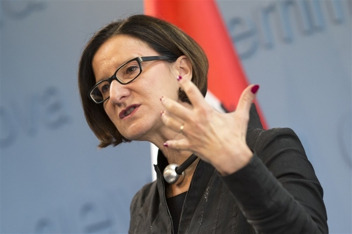 Innenministerin Johanna Mikl-Leitner. Foto: epa/Valdrin Xhemaj