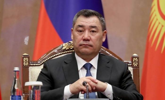 Sadyr Japarov empfängt in Bischkek Russlands Präsidenten Putin zu Gesprächen über bilaterale Zusammenarbeit und im Austausch. Foto: epa/Igor Kovalenko
