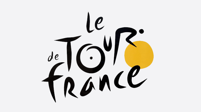 Das offizielle Logo der Tour de France. Foto: epa/Gero Breloer