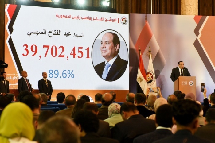 Ägyptischer Präsident Abdel Fattah al-Sisi gewinnt dritte Amtszeit. Foto: epa/Tarek Wajeh