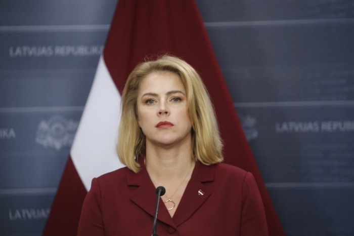 Lettische Premierministerin Evika Silina in Riga. Foto: epa/Toms Kalnins