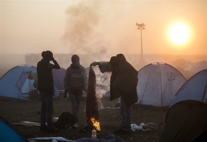 Einwanderer in Ungarn. Foto: epa/Balazs Mohai Hungary Out